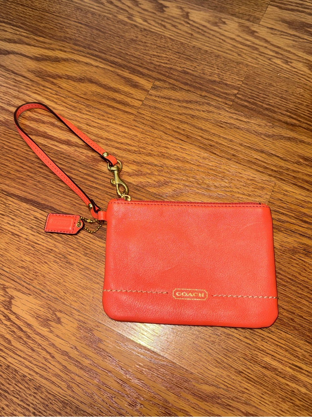 COACH Coral Wristlet